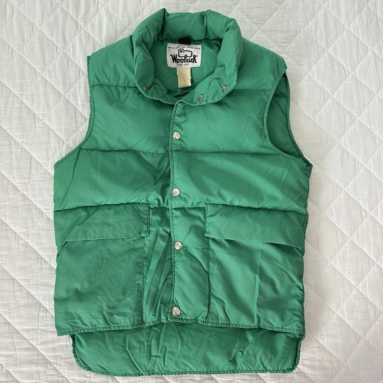 Vintage Woolrich Men’s Vest Size Small Made in USA Down Filled Puffer Insulated