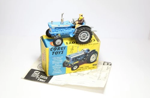 Corgi 67 Ford 5000 Super Major Tractor In Original Box - Excellent Vintage 1960s