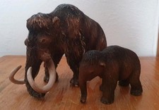 Schleich Bullyland Mammut groß und Mammut Baby/ Jungtier * Mammutfamilie