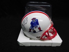 Rodney Harrison Signed/Autograph Patriots Throwback Speed Mini Helmet Beckett