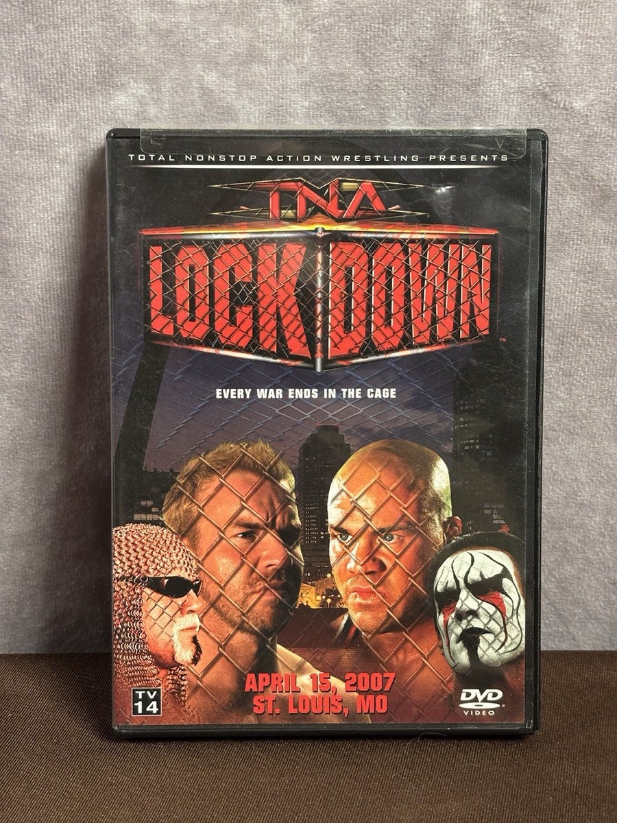 TNA Lockdown 2007 DVD PPV St Louis Kurt Angle Sting Cage Match