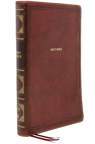 NKJV, Thinline Reference Bible, Large Print, Leathersoft, Brown, Red Letter, Comfort Print, Hardback, - Image 4
