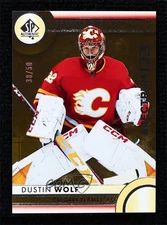 2023-24 SP Authentic Spectrum FX Gold Bounty Award 38/50 Dustin Wolf #S-81 s9v