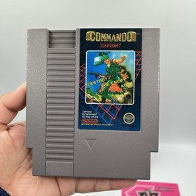 Commando NES Nintendo Complete CIB Great 5 Screw - RARE With Hangtab