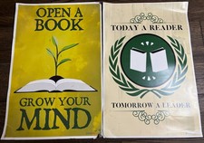 Set of 2 Large Reading Motivation Posters    ...