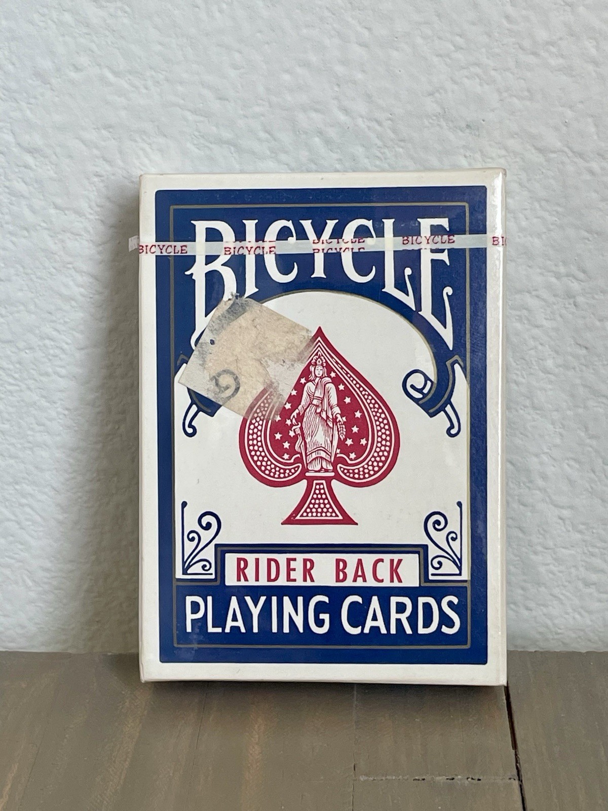 Vintage Sealed Bicycle Rider Back Blue Poker Cards USA
