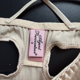 Agent Provocateur &ldquo;Zsi Zsi Elegant Silk Brief&rdquo; Nude Pink/Beige Size 3