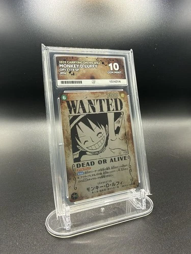 ACE 10 2025 ONE PIECE JAPANESE OP13-118 MONKEY D. LUFFY SP WANTED POSTER