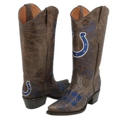 NFL Indianapolis Colts Women s Cowboy Boots 8.5