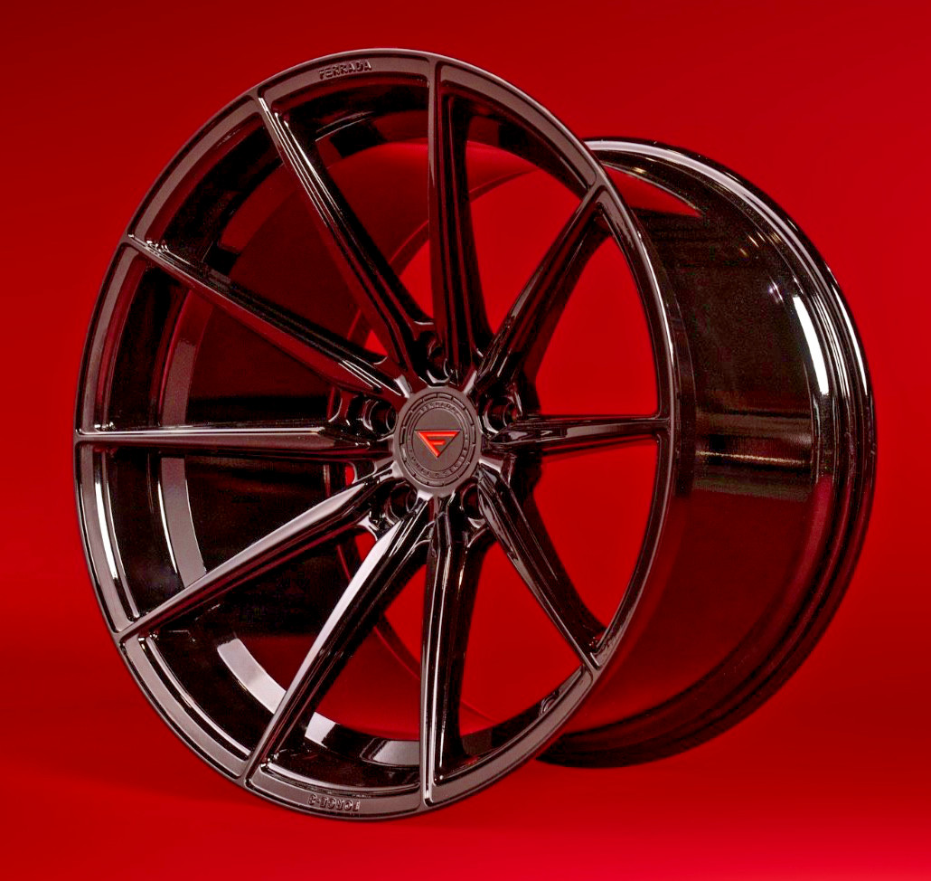 FERRADA FR10 OBSIDIAN BLACK WHEELS RIMS FOR FERRARI 458 488 20X9 & 11