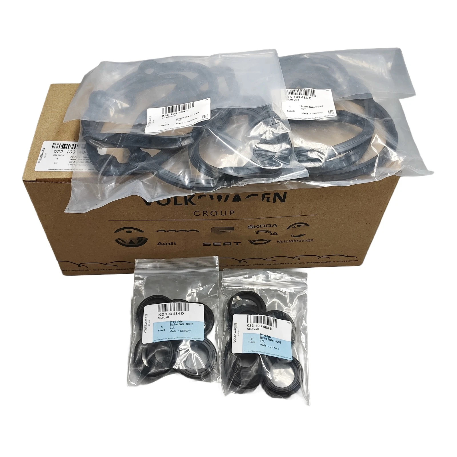 Bentley Continental GT Valve cover spark plug gaskets Set