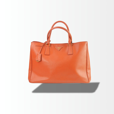 Prada Galleria Tote Bag orange Shopper Tasche Saffiano Leder
