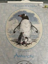 Derwentwater Designs Cross Stitch Kit. Antarctic. Penguin And Chicks