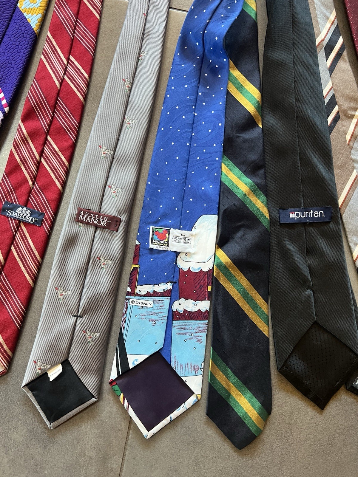 Vintage Bundle Men's Assorted Patterned Necktie C… - image 13
