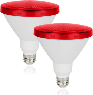 Vibrant Red Sunlite 15W LED PAR38 Recessed Light Bulb - Brighten Your Space!