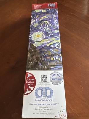DIAMOND DOTZ Diamond Facet Art Kit Special Edition Starry Night (apres Van Gogh)