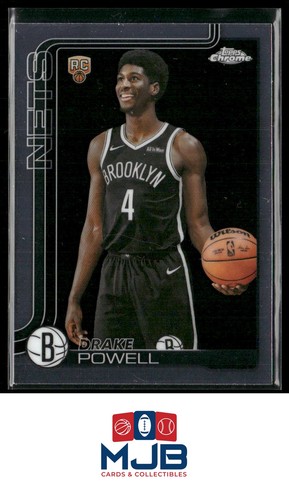 2025-26 Topps Chrome Drake Powell Rookie #272 Brooklyn Nets