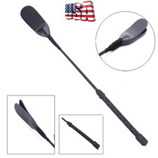 Leather Straight Whip Flogger BDSM Toture Slut Slave Riding Crop Roleplay USA