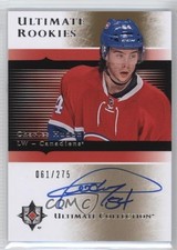 2015-16 Ultimate Collection 2005-06 Rookies Tier 1 61/275 Charles Hudon Auto x8s