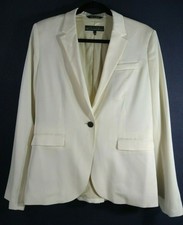 NEW Rag Bone NWT wool poly blend Blazer ivory size 0 MSRP 495 satin collar