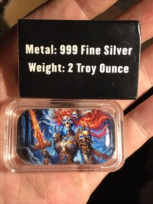 #ad 2 troy oz .999 Silver Hayleybug Bar#15 Of Only 20 Made $230.00