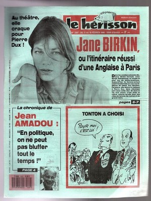  JANE BIRKIN-RENATA - (ARTIKEL EDDY MITCHELL) - DER HERISSON von 1990