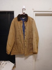 VTG Y2K Dickies Brown Canvas Barn Chore Detroit Jacket Blanket Lined Sz 48 L/XL