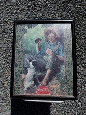 Coca-Cola Framed Advertising Posters Set of 2 1996 Multicolor Reproduction