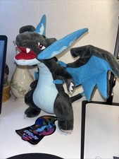 Mega Charizard X Pok mon Plush Doll 9 Stuffed Animal Posable Wings 2018