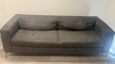 Grey 3-Seater Sofa Bed