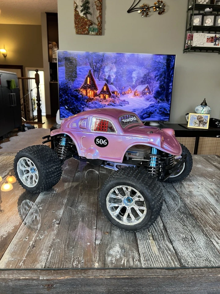 Losi LST2 Supertruck Nitro Monster Truck RTR Complete Original W Upgrades Tested - Image 4 of 4