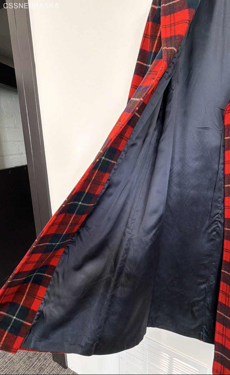 Pendleton Red/Blue Vintage Pendleton Wool Long Pl… - image 6