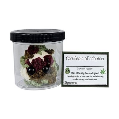 Adopt A  Plushie,Jar Funny Plush Desktop Accessories B J8C37974