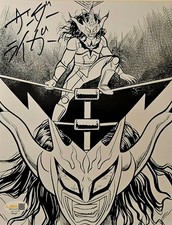 Jushin Thunder Liger Signed WWE 8x10 METALLIC Photo 2020 HALL OF FAME JSA COA