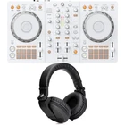 Pioneer DJ DDJ-FLX4 2-deck rekordbox and Serato DJ Controller with Headphones -