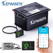 48V 105Ah Battery LiFePO4 Lithium Golf Cart 200A BMS METAL BOX Monit 20A Charger