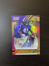 Anthony Harris 2019 Score Signatures Autograph Auto #SI-HA Minnesota Vikings