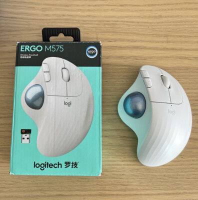 Souris Logitech ERGO M575 Sans Fil - Trackball Ergonomique - Noir