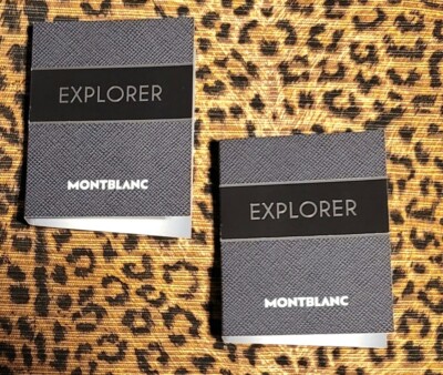 Pair Of Montblanc Explorer Eau De Parfum  .06 Oz. Travel Samples - NIP