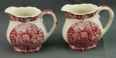 Pallisy Pottery 2 Mini Creeamers The Seat of the Duke of Buccleuch Richmond