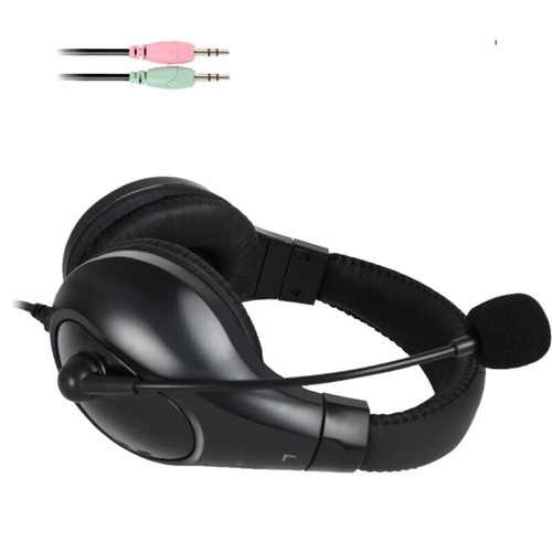 Adjustable Over Ear Wire Headphones 3.5mm Plugs Noise Canceling Microphone - Picture 7 of 12