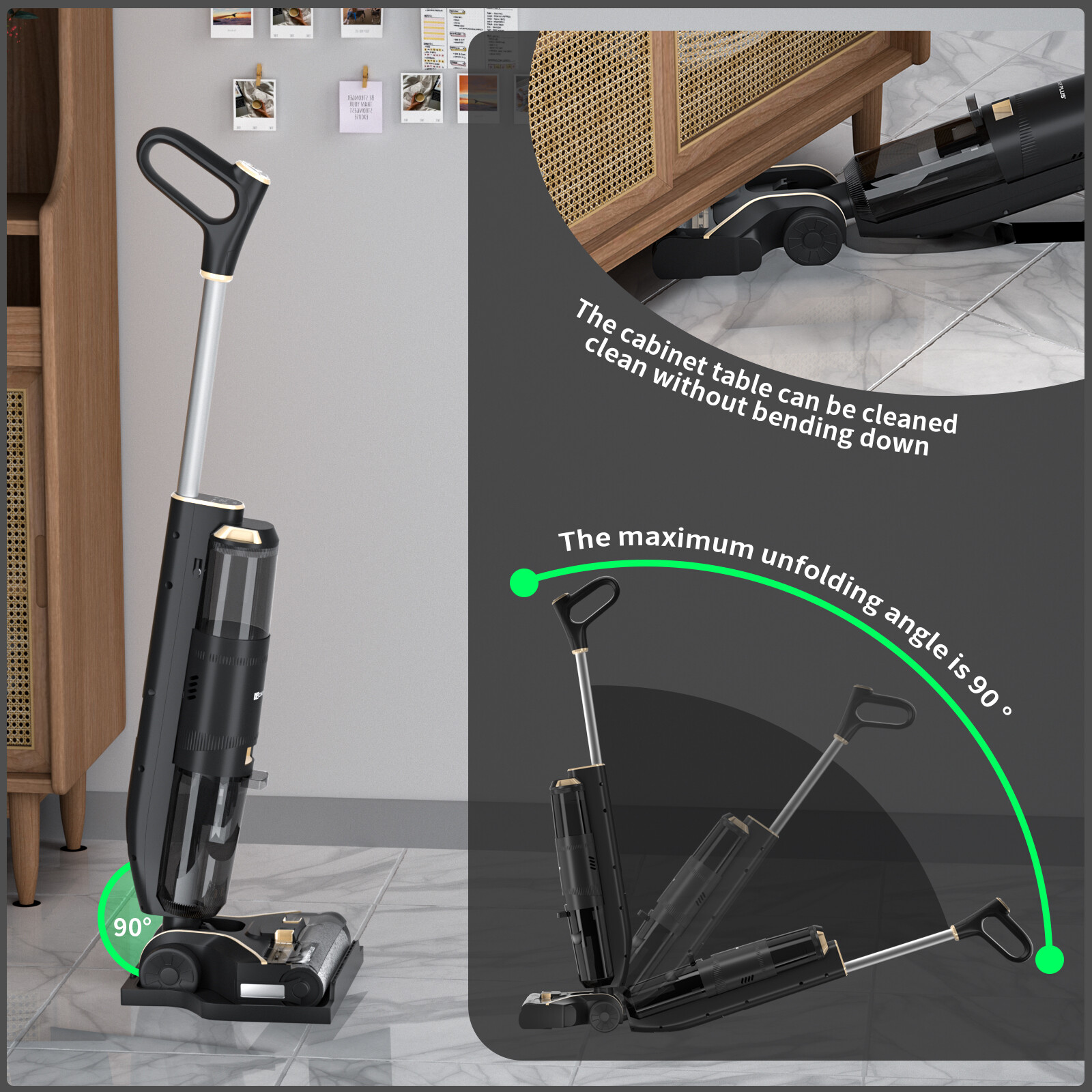 Vacuum Cleaner Vacuums Cleans Hard Floor Carpet Washes Self