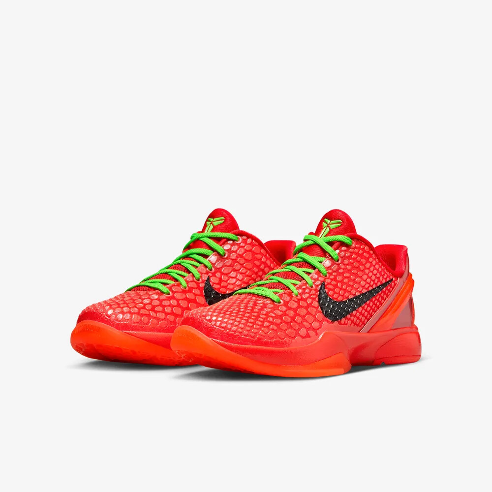 New Nike Kobe 6 Protro Reverse Sneakers - Bright Crimson