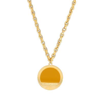 Women's COCONUDA COCH2037 Necklace in Gilded Bronze with Yellow Enamel