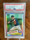 1985 Nolan Ryan 1999 Topps Finest Throwback Refractor PSA 9 Retrofractor