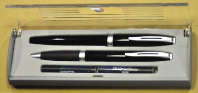 ''Sheaffer''  Javelin   c.2004's  Black&CT  Ballpoint&Fountain  pens  Sets. NOS!