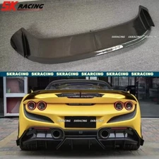 Dry Carbon Fiber Rear Trunk Spoiler Wing Fits Ferrari F8 Spider Tritubo 2020-23