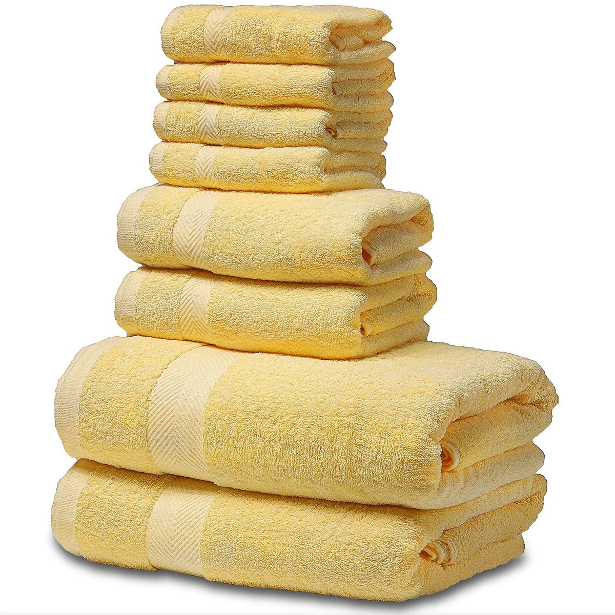 SEMAXE Towel Bath Towels 8 Piece Towel Set 100 Made of Cotton