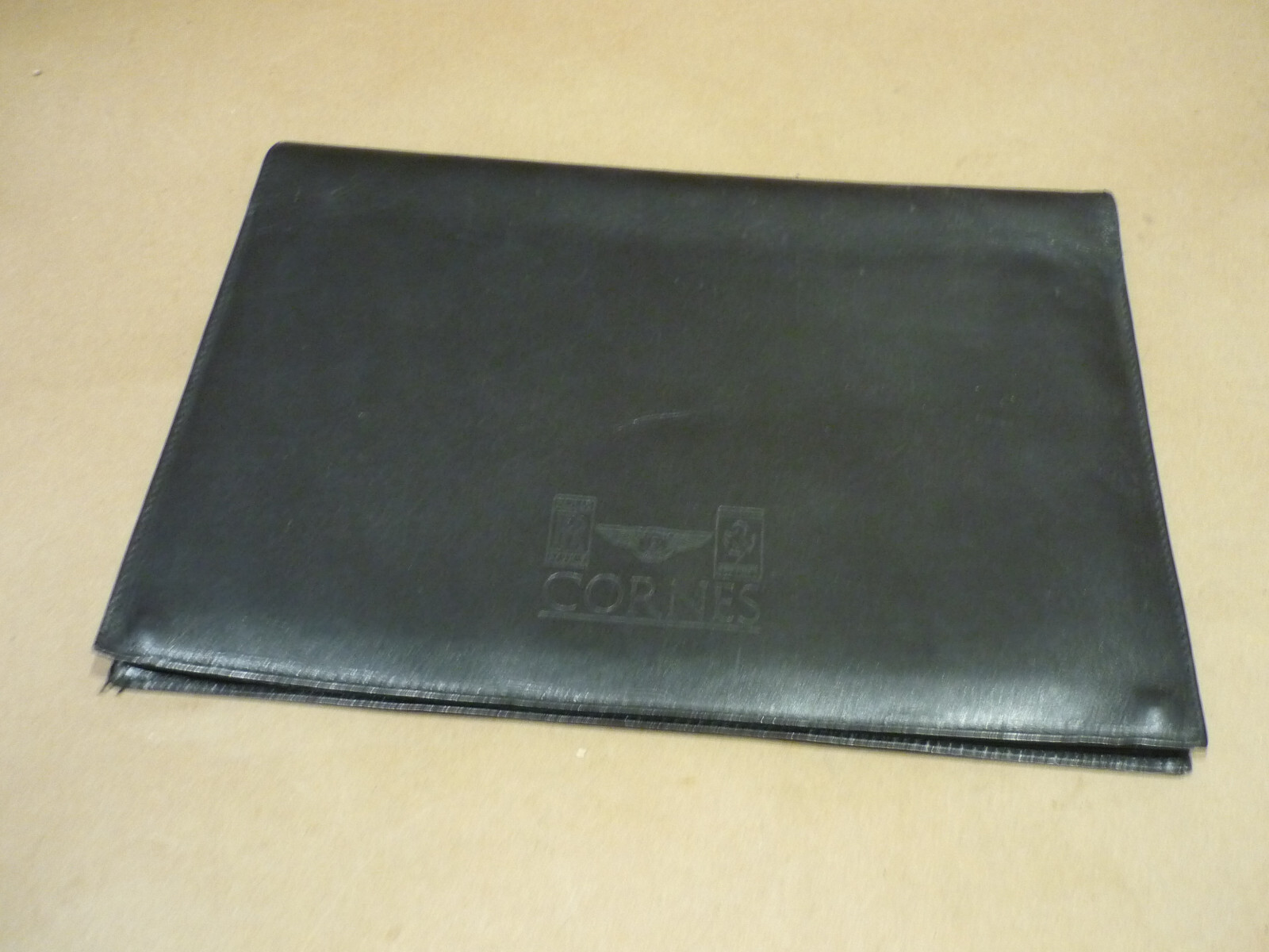 Cornes Motors Rolls Royce,Bentley,Ferrari Leather Document Case With Metal Snaps