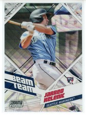 2021 Topps Stadium Club Chrome Beam Team Wave Refractor Jarred Kelenic RC
